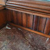 Retro cherry marble wood dressing table
