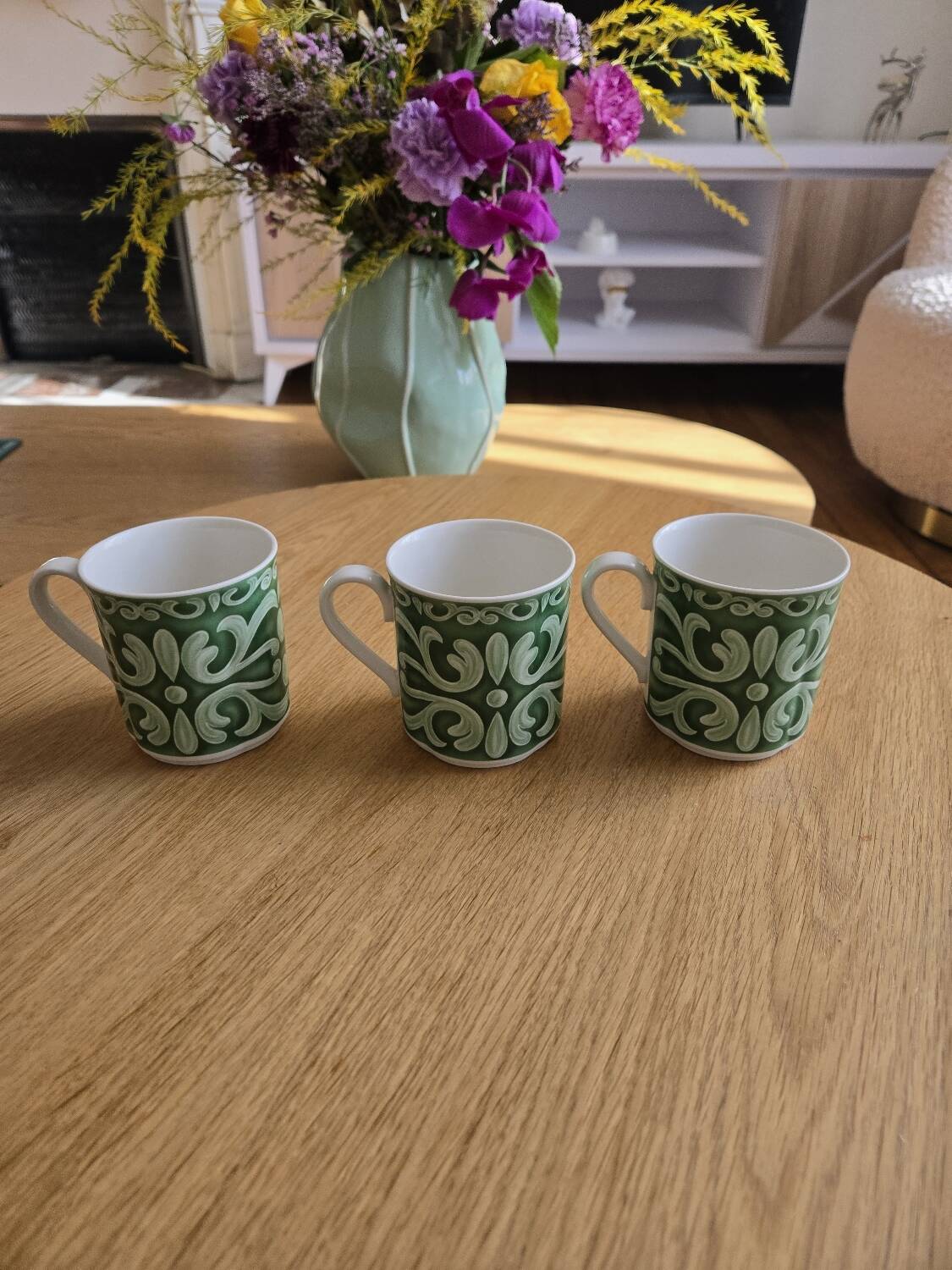 3 mugs arabesco de Gallo Design Villeroy et Boch