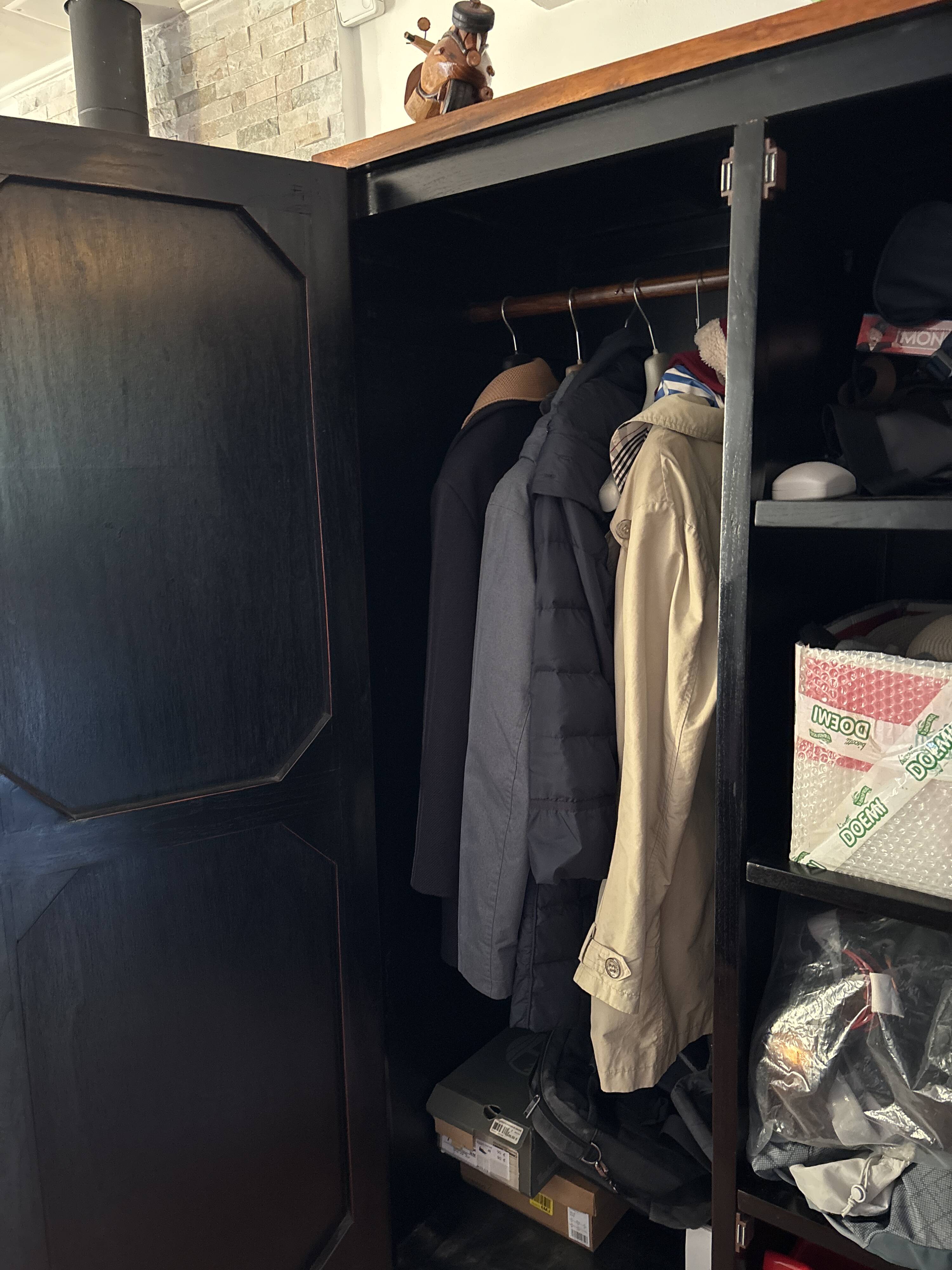 Exotic solid wood wardrobe