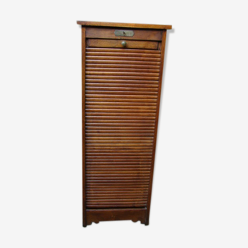 Oak curtain file for notary public