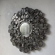 Miroir mexicain vintage en métal