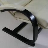Swedish leather recliner chair Nelo by åke Fribyter