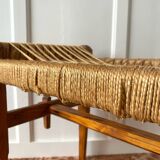 1960s woven seat stool