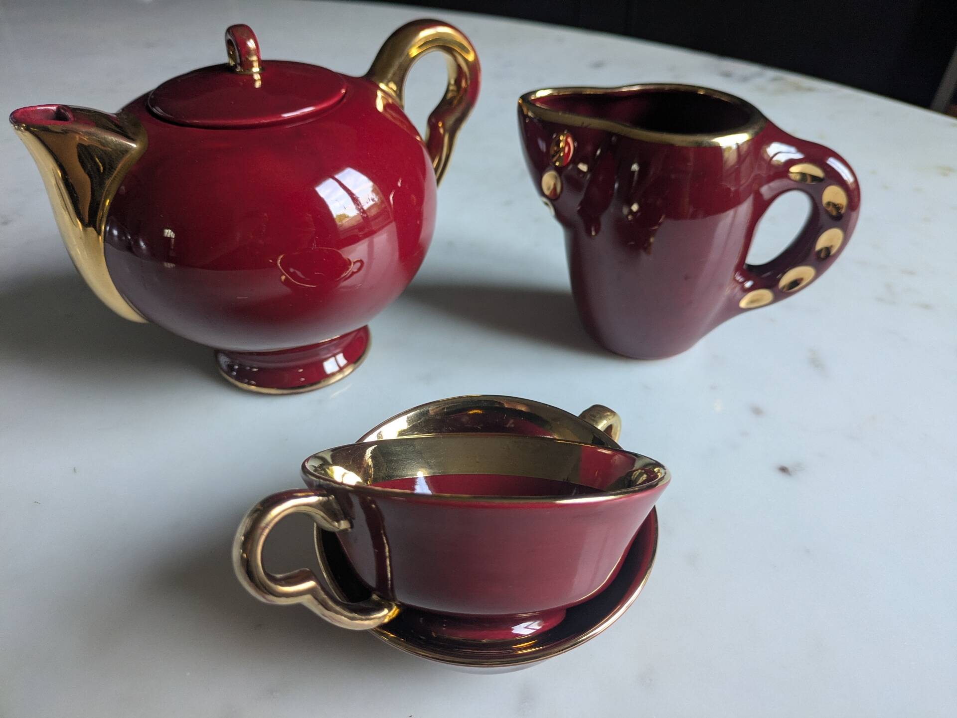 Service à thé, café de la marque Magdalith, années 50-60