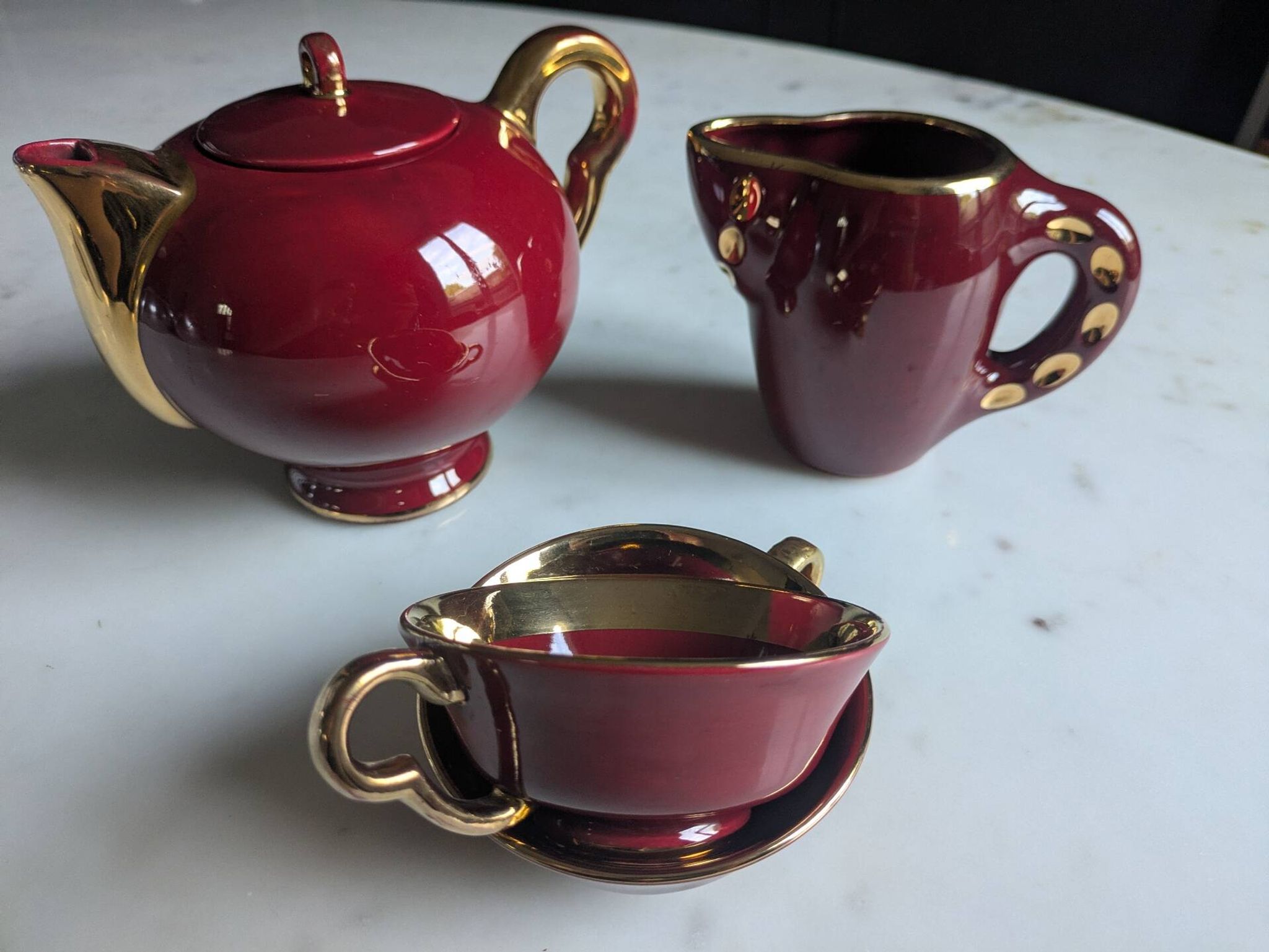 Service à thé, café de la marque Magdalith, années 50-60