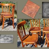 Set 4 chairs bistro luterma 40s