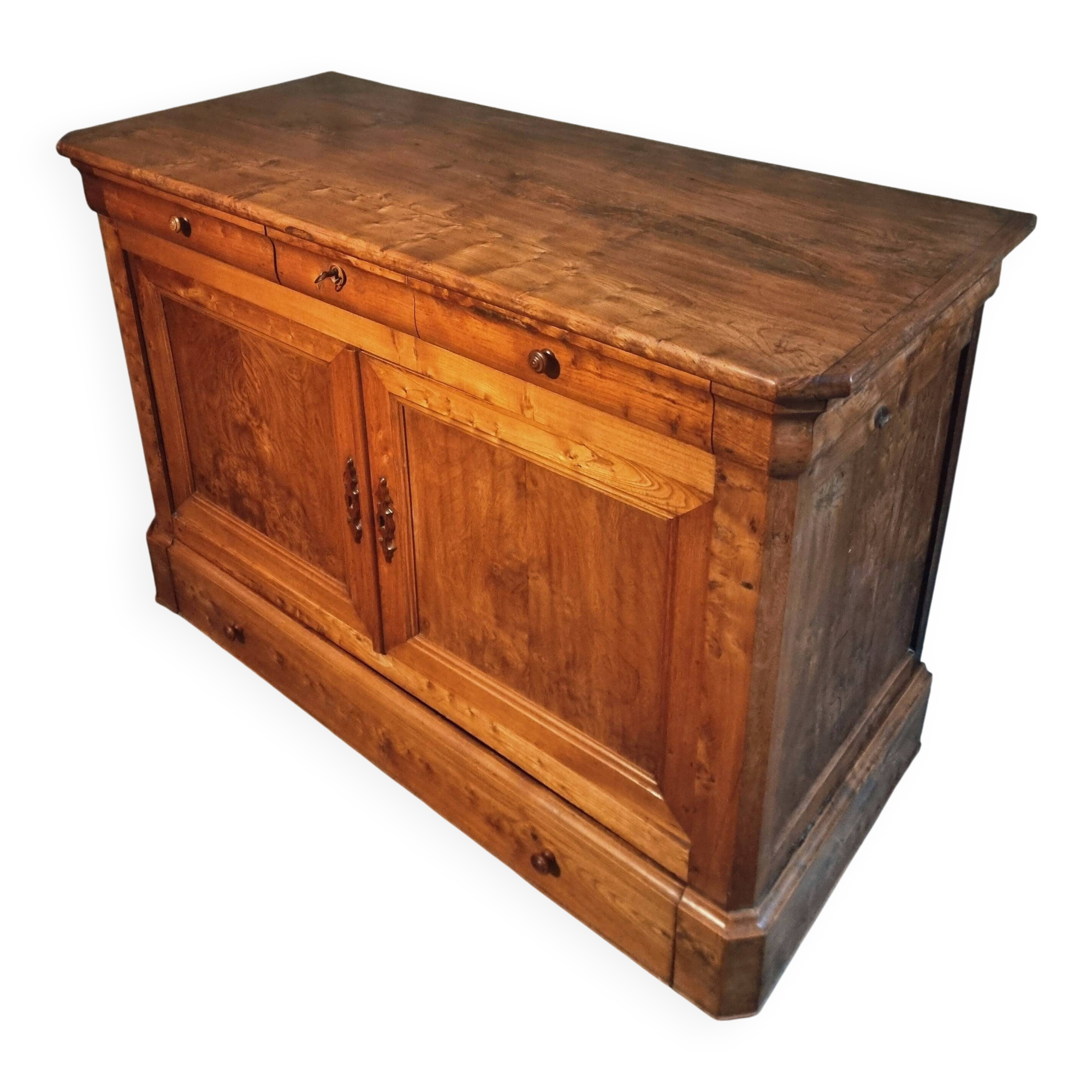 French buffet from the 19th century in elm with drawers – Louis Philippe period