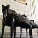 Restored Louis XV-style leopard convertible chairs