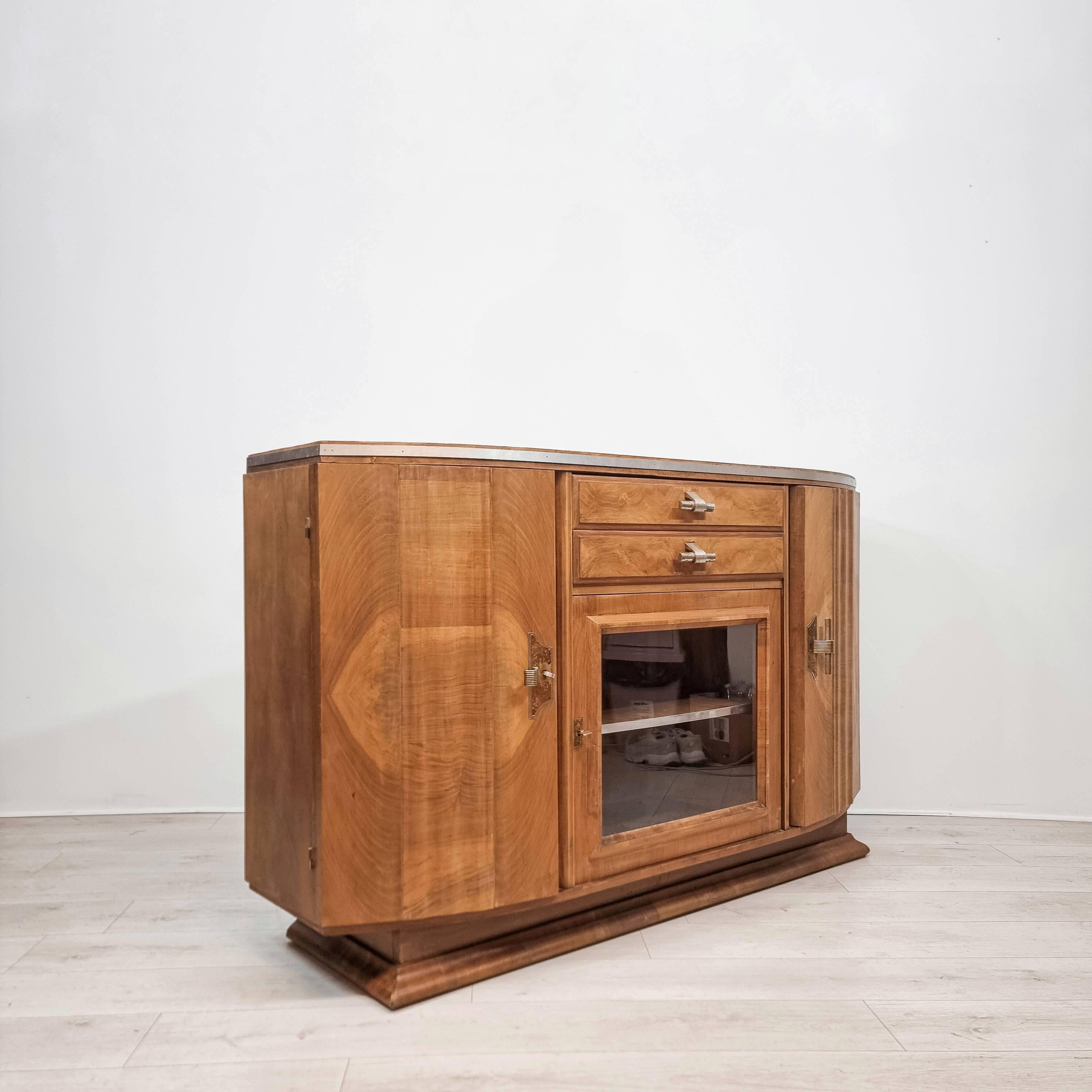 Art Deco walnut sideboard