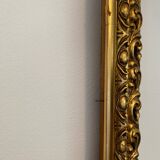 Old gilded carved wooden frame