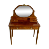 Coiffeuse style Louis XVI en marqueterie de bois de rose