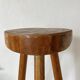 Tabouret de ferme tripode , porte plante