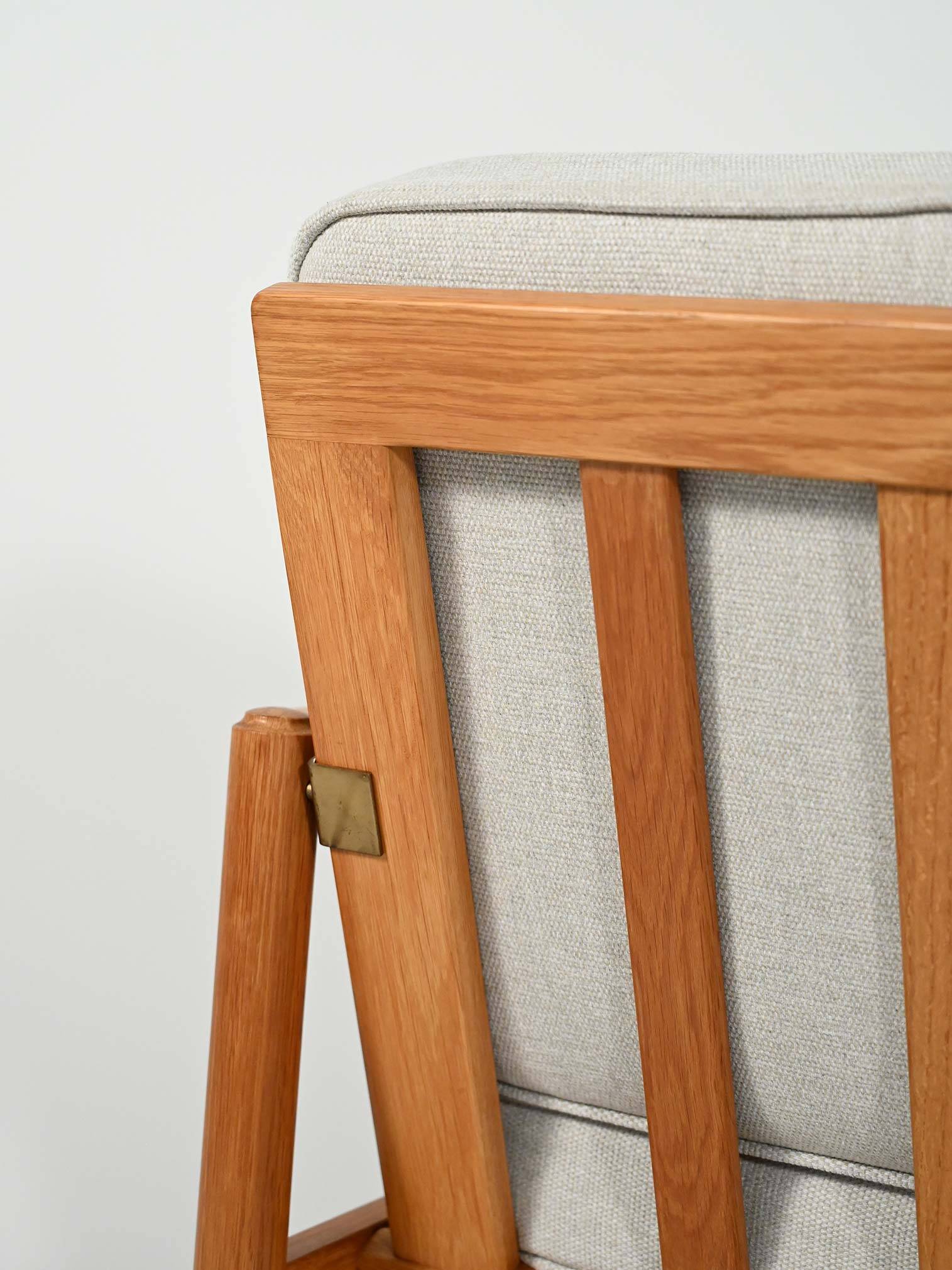 Scandinavian oak armchair, 1950s/60s