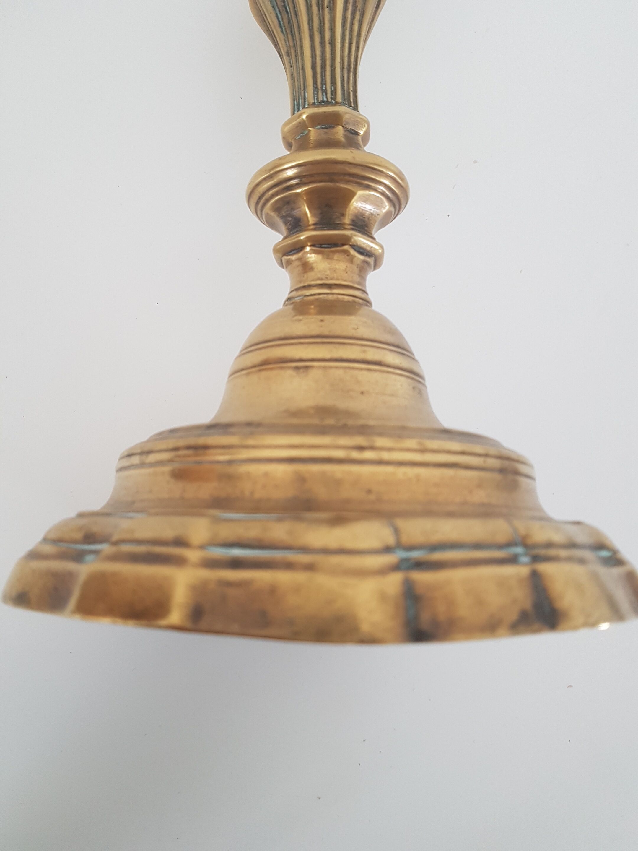 Old brass candlestick