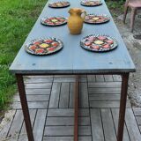 Folding industrial table
