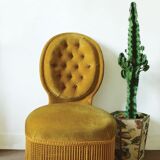 Toad in Velvet Chair