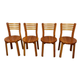 Pine chairs 80s set of 4