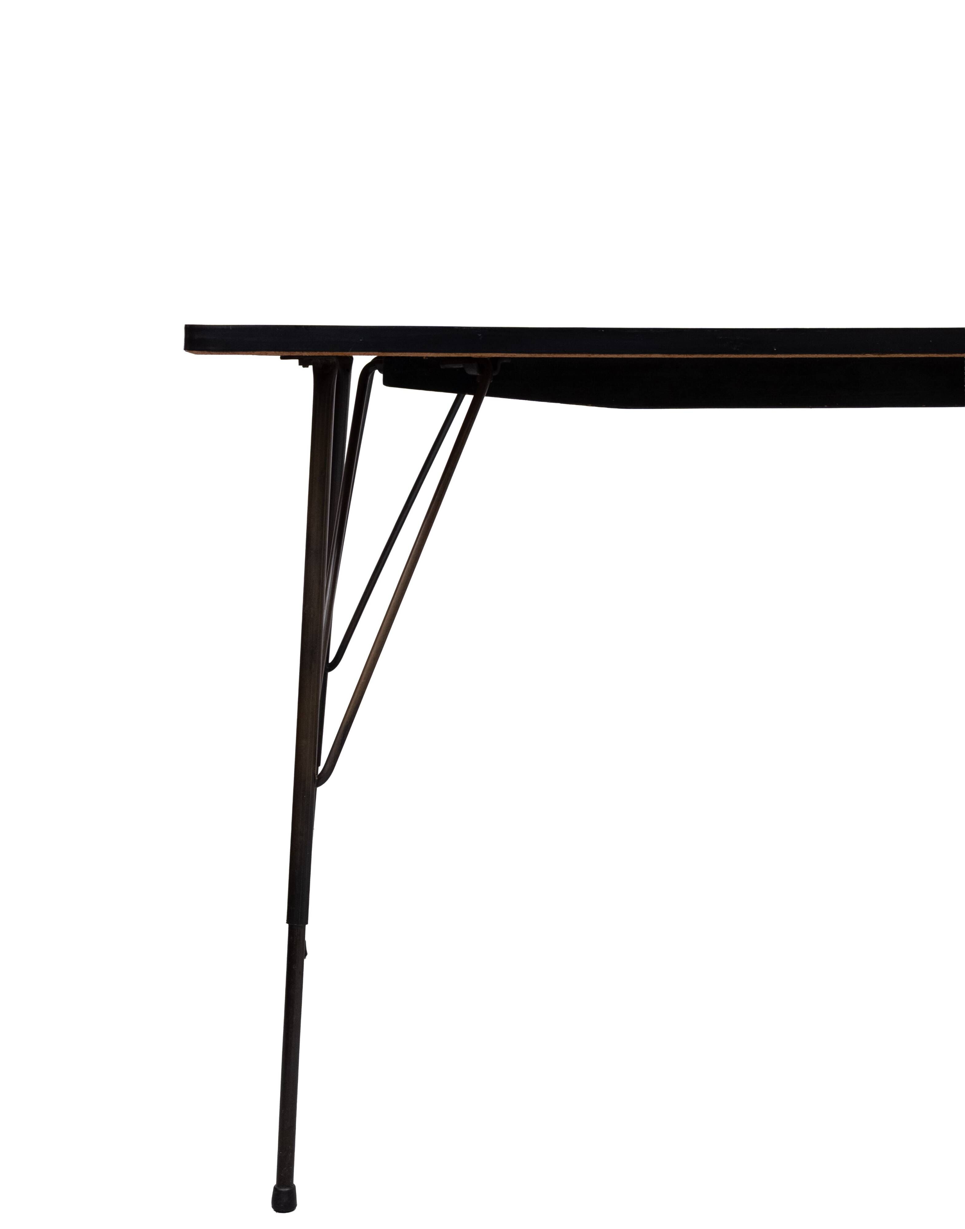 1950s Adjustable dining / coffee table by Rudolf Wolf for Elsrijk, Holland
