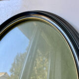 Oval  bakelite black frame  29 cm x 23 cm