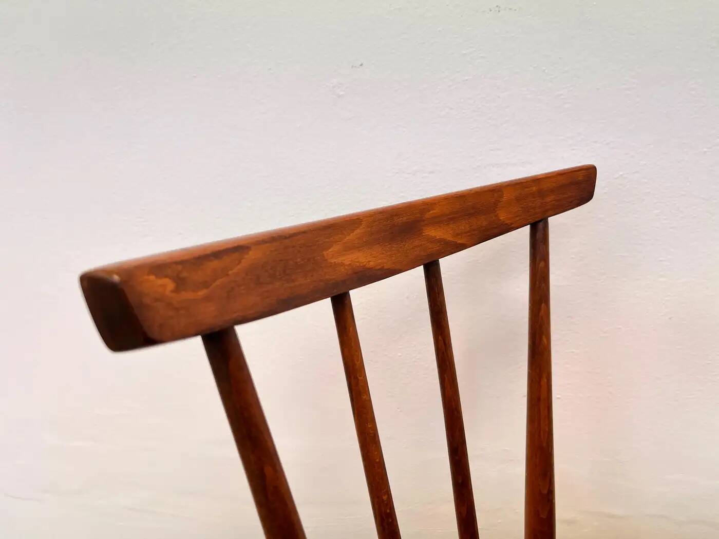 Set of four mid-century design wooden dining chairs by TON - 1960s
