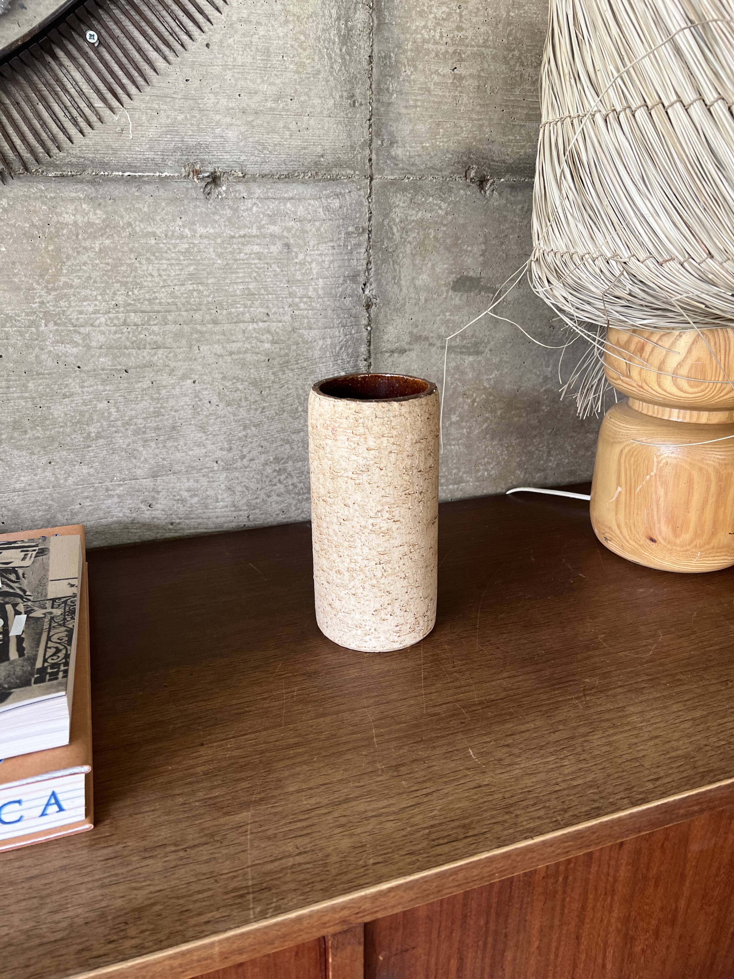 Glazed terracotta vase from the 50s