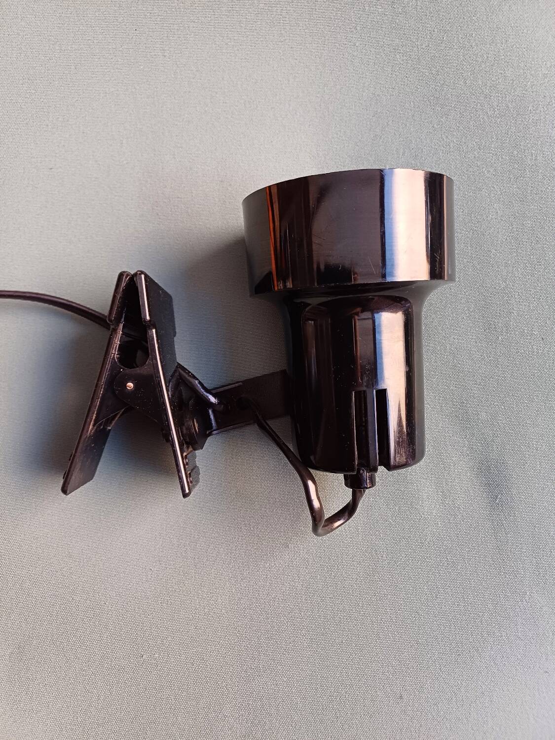 80's black clamp spot lamp