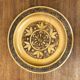 Vintage wooden wall plates, set of 4