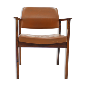 chaise en cuir 1960s