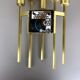Brass Italian Stillovo Style Theatre Wall Ceiling Light Sconces, Italy, 1970s