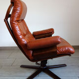 Leather armchair G Mobel, Sweden 60s