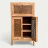 Parisian art deco sideboard in raw oak 1930