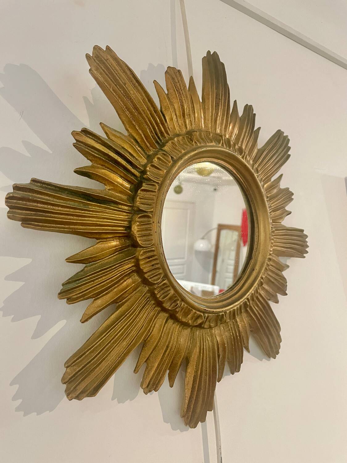 Golden sun mirror