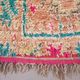 Tapis marocain vintage en laine colorée
