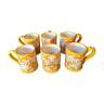 Set of 6 mugs ceramics "giacomini orvieto" Italy