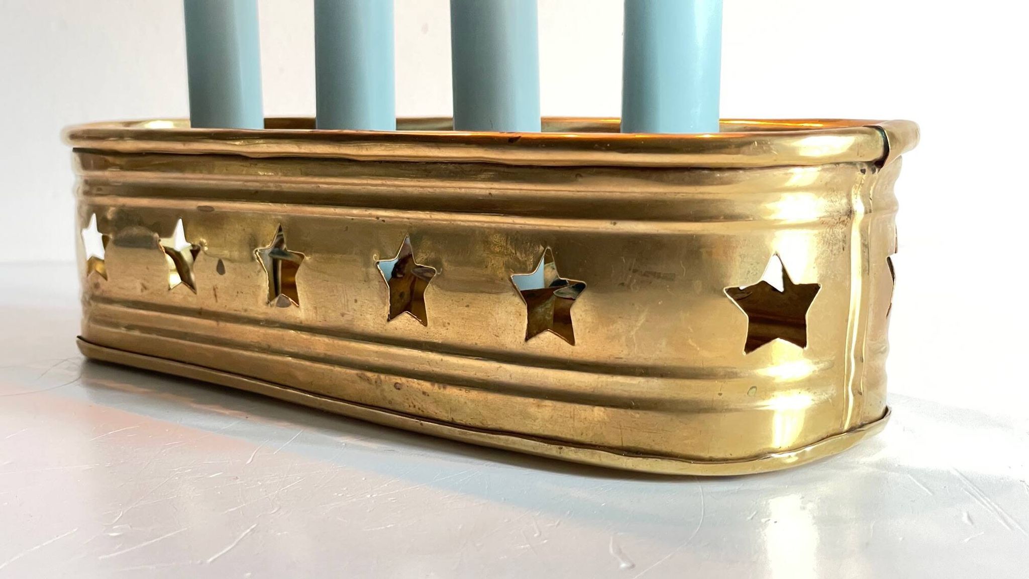 Vintage Brass Candlestick for 4 Candles