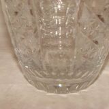 large cut crystal vase from "Bohemia" from the 1970s