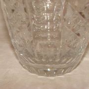 Vase en cristal taillé de Bohème, années 70