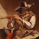 Great 18th century Italian painting, pastoral scene