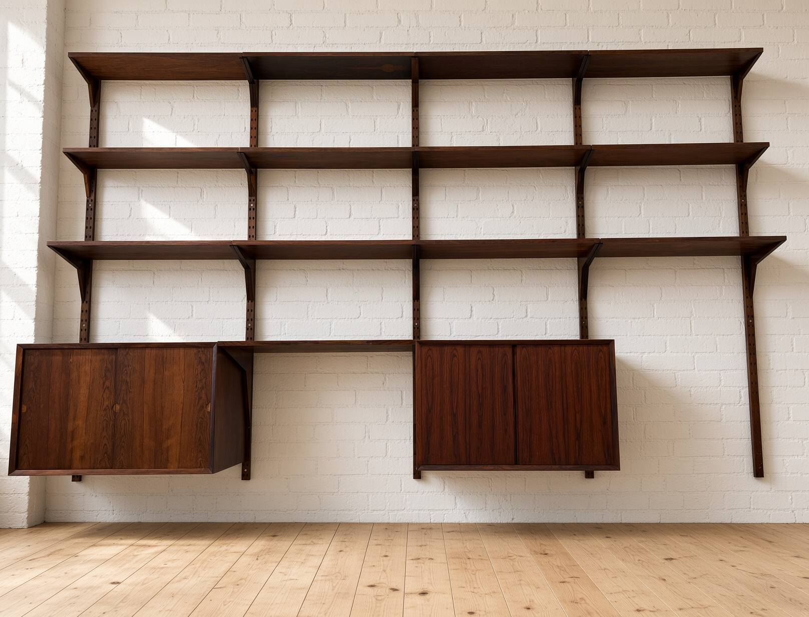 Rosewood Wall System by Poul Cadovius For Cado, 1960s.