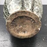 Former Pottery Pitcher DUBREUIL Ceramics Vintage Skis