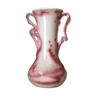 Art nouveau pink vase