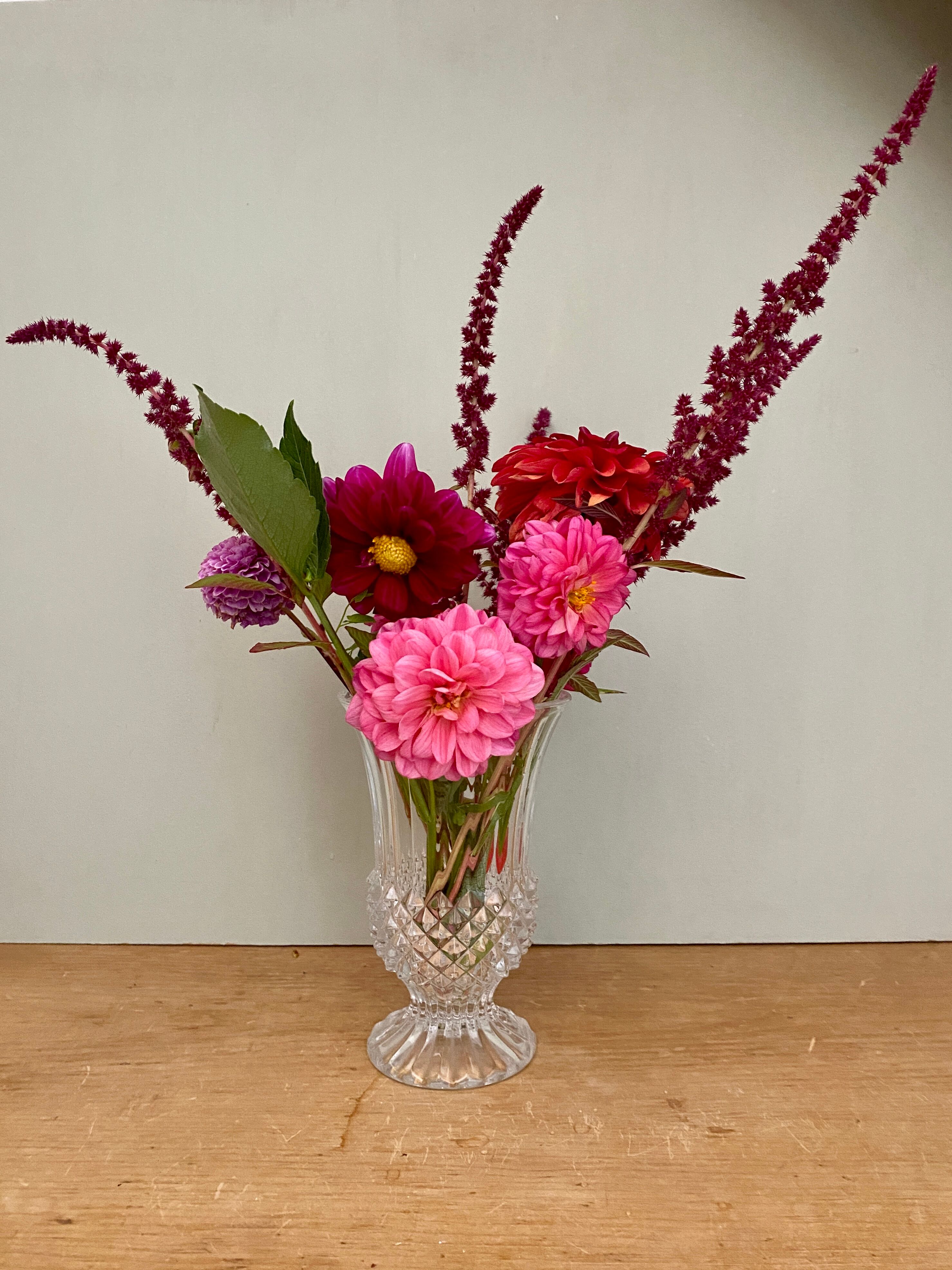 Antique glass vase