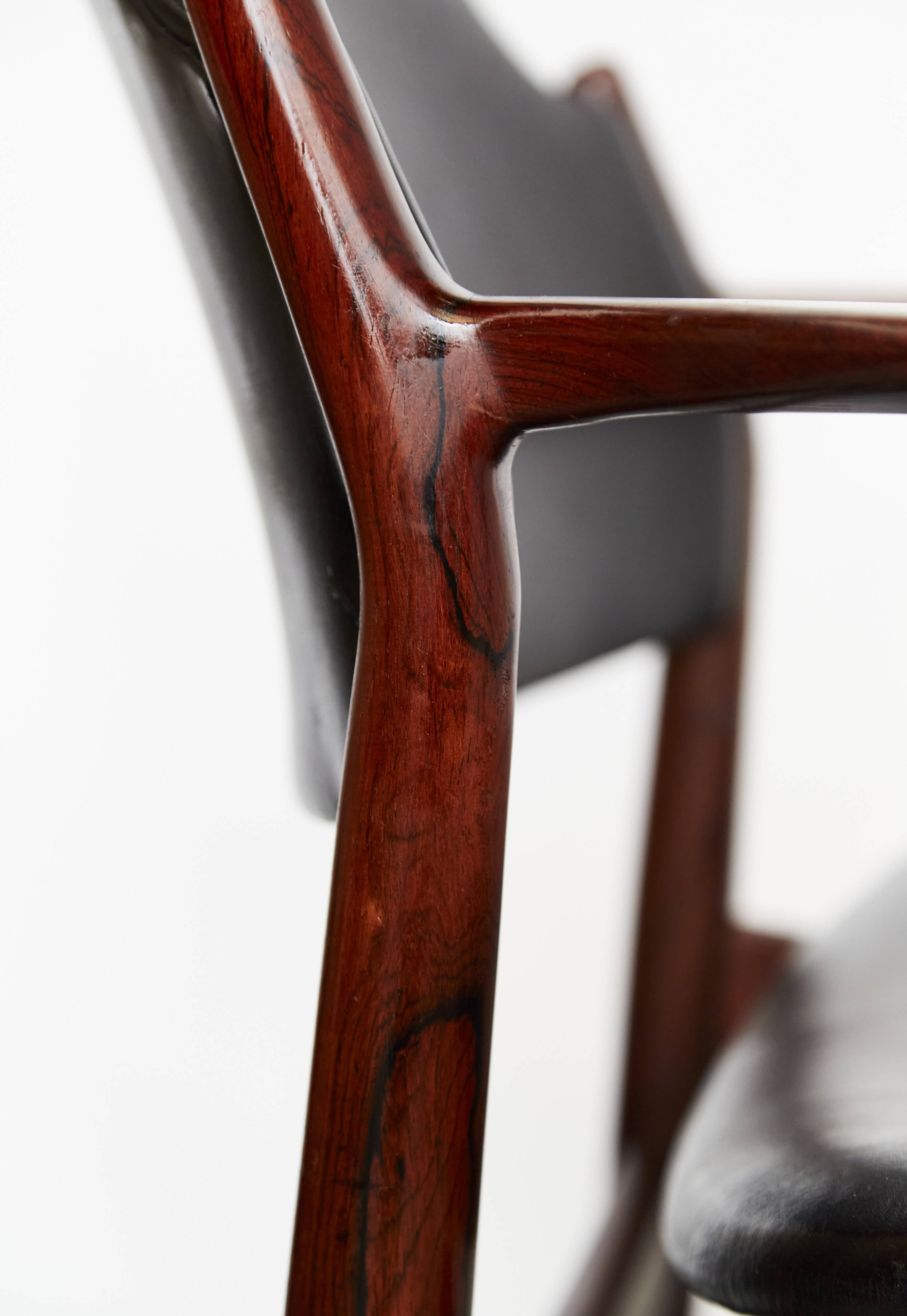 Chaises de salle à manger Arne Vodder n°62/62A pour Sibast