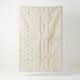 Tapis marocain artisanal blanc