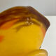Glass footed coupe Nuagé signed by Muller Frères Lunéville.