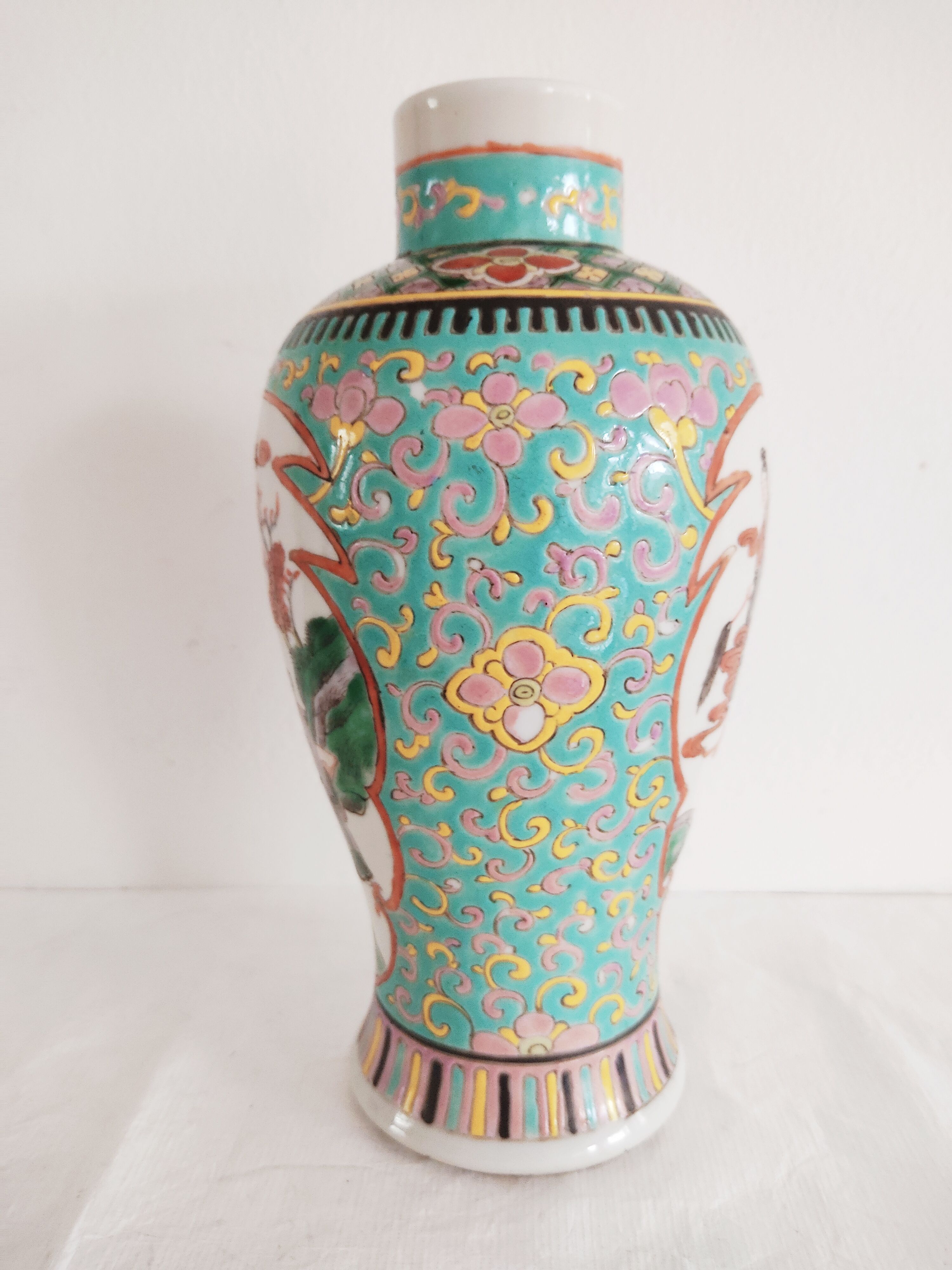 Vase chinois turquoise, vers 1950
