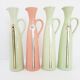 4 bottles ceramic vases cherry brandy georges monin 1950 vintage 50s 5