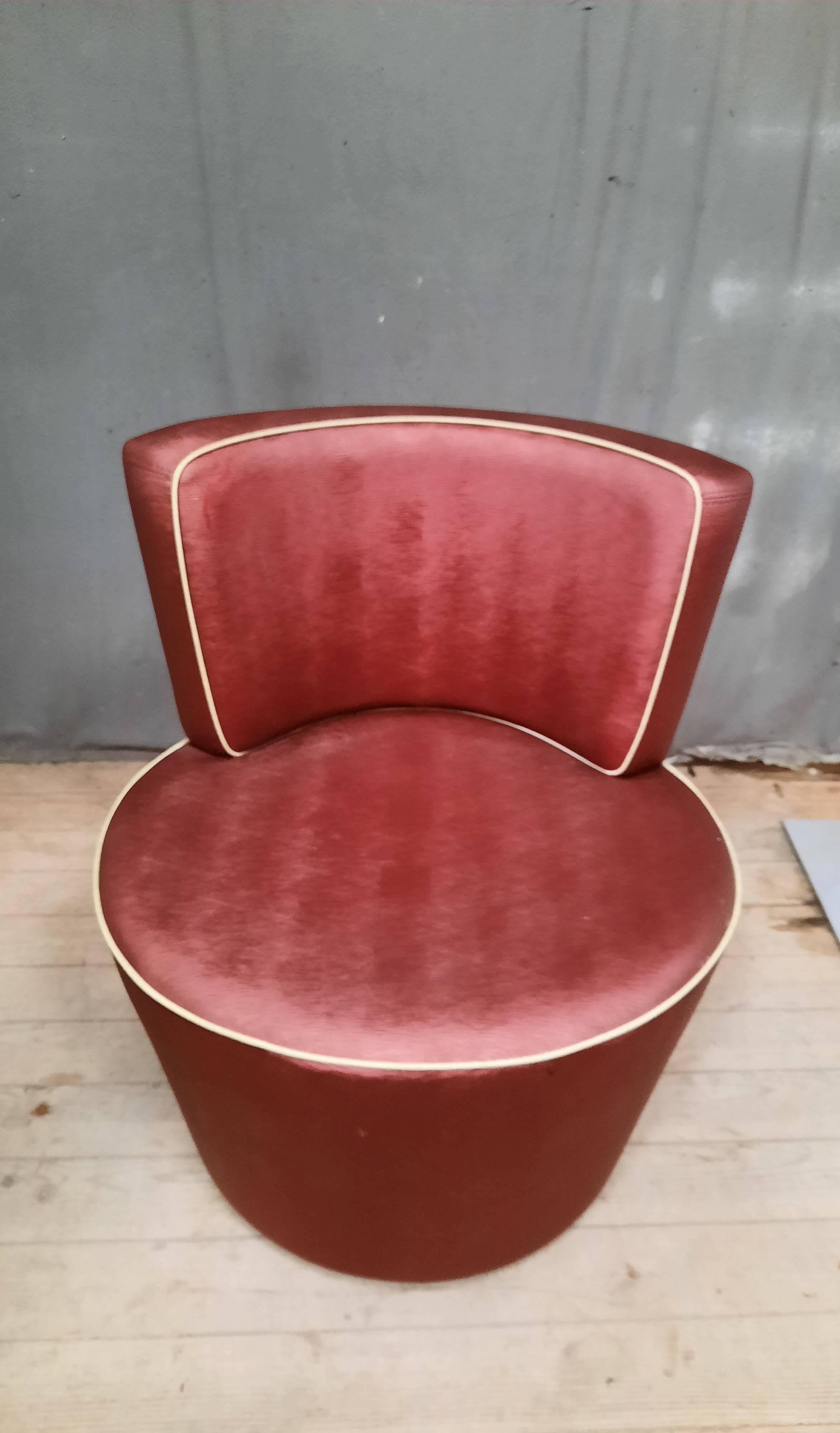 Vintage red armchair