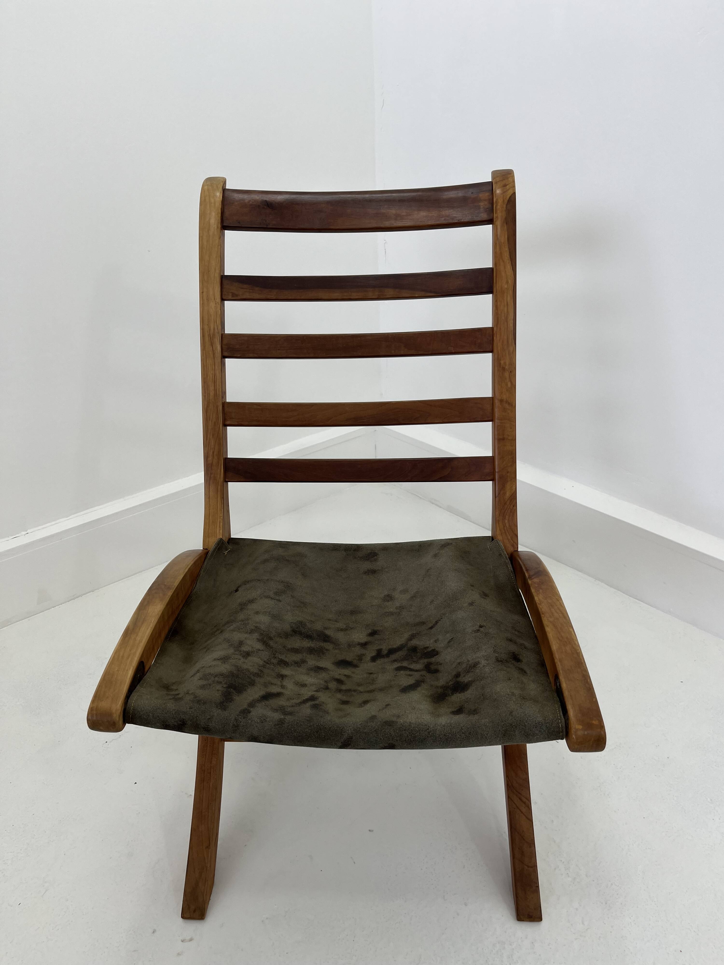 Vintage Leather Lounge Chair, 1970s