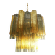 Fume’ and ambra “tronchi” murano glass chandelier d50